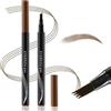 Boobeen Waterproof Eyebrow Pen-Micro Tip Eyebrow Pencil, Liquid Eyebrow Fork Tip Pen, Crea Sopracciglia 3D Naturali, Lunga Durata