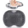 AOOGON Scrubber Piedi e Schiena, Spazzola per Massaggio da Bagno in Silicone, Tappetino Massaggiante Pulizia per Deterge, Esfoliare, Circolazione Sanguigna (Grey)