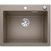 BLANCO PLEON 6 | Lavello in granito in silgranito tartufo | Tipo di montaggio: montaggio superiore | per sottolavelli larghi 60 cm | Volume massimo grazie al bacino particolarmente profondo | [61,5 x