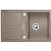 BLANCO METRA 45 S - Lavello rettangolare in granito per basi di lavello con larghezza di 45 cm - SILGRANIT - Gocciolatoio Integrato - Marrone - 517345