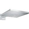 hansgrohe Raindance E Soffione doccia 300 1 tipo di getto EcoSmart 9 l/min con braccio doccia, Cromo, 26239000
