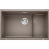 BLANCO SUBLINE 700-U Level - Lavello da cucina in granito sotto-top per basi di lavello con larghezza di 80 cm - SILGRANIT - Marrone - 523459