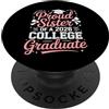 Proud Sister of a Future Nurse 2026 Grad Orgogliosa sorella di un abbigliamento universitario 2026 PopSockets PopGrip Adesivo