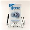 Comply TrueGrip | Almohadillas de espuma viscoelástica premium de repuesto para APPLE AirPods Pro (3 generación) | Comodidad duradera, excelente aislamiento acústico | Blanco, talla S, 3 pares