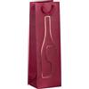 Rex Sadoch Shopper portabottiglie - con manici in corda - 12 x 37 x 9 cm - rosso - Rex Sadoch - Z17806