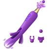 SuperLove Olina Flapping Pen Clitoral Dual Vibrator Purple