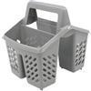 PARENCE.- Scolapiatti plastificati a 4 scomparti - Fori di scarico e maniglia ergonomica - Pratico cestello coperto - Colore casuale