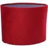 Beufee Paralumi ovali per lampade da tavolo, paralume in tessuto E27 E14 Copri lampada a clip Accessori paralume per lampada a sospensione da tavolo (Vino Rosso)