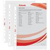 Esselte Buste Perforate Standard, in PPL Antiriflesso, per Archiviare e Conservare Documenti in Formato A4, Confezione da 25 Buste, 392513300