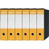 Esselte OXFORD G85 Registratore con Custodia, con Meccanismo a Leva N.1 in Formato Protocollo (23x33cm) con Dorso da 8 cm, Giallo, Conf.da 6 pezzi, 390785090