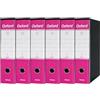Esselte OXFORD G85 Registratore con Custodia, con Meccanismo a Leva N.1 in Formato Protocollo (23x33cm) con Dorso da 8 cm, Fucsia, Conf.da 6 pezzi, 390785900