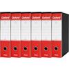 Esselte OXFORD G85 Registratore con Custodia, con Meccanismo a Leva N.1 in Formato Protocollo (23x33cm) con Dorso da 8 cm, Rosso, Conf.da 6 pezzi, 390785160