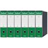 Esselte OXFORD G83 Registratore con Custodia, con Meccanismo a Leva N.1 in Formato Commerciale (23x30cm) con Dorso da 8 cm, Verde, Conf.da 6 pezzi, 390783180