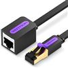 VENTION RJ45 Cat7 cavo prolunga Vent, cavo Ethernet Extender rete Cat7 cavo patch Ethernet RJ45 cavi schermato maschio a connettore femmina 1.5m/5ft