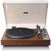 Lenco LBT-515WD - Giradischi Premium con azionamento diretto, pickup 2 m blu e Bluetooth - Legno