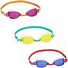 Bestway Occhialini ocean wave, 7-14 anni,3 colori assortiti silicone con protezione uv,