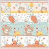BABY SMILE Tappeto pieghevole per bambini in schiuma morbida - area gioco sicura e confortevole - 150x150 cm - baby smile