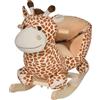 Cavallo a Dondolo in Legno Giraffa per i Bambini 60x33x45cm