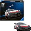 Ravensburger Puzzle 3d iconico: porsche 911 gt3 cup - una vera icona delle auto sportive in un dettagliato modello in scala 1:18