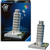 Ravensburger Puzzle 3d iconico: torre di pisa - replica dettagliata in un affascinante modello puzzle 3d