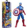 Avengers Hasbro marvel avengers, titan series, capitan america - action figure da 29,2 cm, action figure
