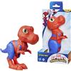 SPIDEY Hasbro marvel spidey e i suoi fantastici amici, spidey-rex - action figure di grandi dimensioni, 22,8 cm