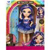 Rainbow high be dazzling - genevieve bleue - bambola fashion blu da 28 cm con decori, gemme scintillanti e accessori per lo styling