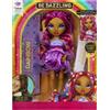 Rainbow high be dazzling - noemie violette - bambola fashion viola da 28 cm con decori, gemme scintillanti e accessori per lo styling