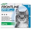 FRONTLINE Spot On, 3 Pipette, Gatto, Antiparassitario per Gatti e Gattini di Lunga Durata, Protegge da Zecche, Pulci e Pidocchi, Antipulci in Confezione da 3 Pipette da 0.5 ml