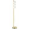 Ideal Lux BINOMIO LAMPADA DA TERRA 3 LUCI ATTACCO G9 LAMPADINE INCLUSE OTTONE