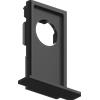 Ideal Lux EGO RECESSED TRIM TESTATA CHIUSURA CON FORO 38 x 52 x 17 mm NERO