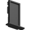 Ideal Lux EGO RECESSED TRIM TESTATA CHIUSURA SENZA FORO 38 x 52 x 17 mm NERO