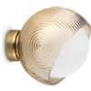 Ideal Lux BLOOM APPLIQUE A PARETE 1 LUCE ATTACCO E27 LAMPADINA INCLUSA OTTONE
