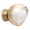 Ideal Lux BLOOM APPLIQUE A PARETE 1 LUCE ATTACCO G9 LAMPADINA INCLUSA OTTONE