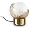 Ideal Lux BLOOM LAMPADA DA TAVOLO 1 LUCE ATTACCO G9 LAMPADINA INCLUSA COLORE OTTONE H.12,7CM