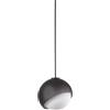 Ideal Lux BLOOM LAMPADARIO A SOSPENSIONE 1 LUCE ATTACCO E27 LAMPADINA INCLUSA L.17CM NERO