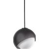 Ideal Lux BLOOM LAMPADARIO A SOSPENSIONE 1 LUCE ATTACCO E27 LAMPADINA INCLUSA L.22CM NERO