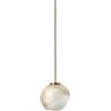 Ideal Lux BLOOM LAMPADARIO A SOSPENSIONE 1 LUCE ATTACCO G9 LAMPADINA INCLUSA L.11,5CM OTTONE