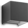 Ideal Lux ATOM APPLIQUE DA ESTERNO 12 W On-Off 1100 lm 4000 K ANTRACITE IP54 DOPPIA EMISSIONE