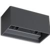 Ideal Lux ATOM APPLIQUE DA ESTERNO 25 W On-Off 2100 lm 3000 K ANTRACITE IP54 DOPPIA EMISSIONE