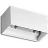 Ideal Lux ATOM APPLIQUE DA ESTERNO 25 W On-Off 2100 lm 3000 K BIANCO IP54 DOPPIA EMISSIONE