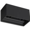 Ideal Lux ATOM APPLIQUE DA ESTERNO 25 W On-Off 2100 lm 3000 K NERO IP54 DOPPIA EMISSIONE
