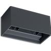 Ideal Lux ATOM APPLIQUE DA ESTERNO 25W 2250 lm 4000 K ANTRACITE IP54 DOPPIA EMISSIONE