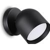 Ideal Lux DODO FARETTO IN METALLO 1 LUCE ATTACCO GX53 LAMPADINA INCLUSA NERO 8,5CM ORIENTABILE