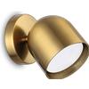 Ideal Lux DODO FARETTO IN METALLO 1 LUCE ATTACCO GX53 LAMPADINA INCLUSA OTTONE 8,5CM ORIENTABILE