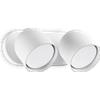 Ideal Lux DODO FARETTO IN METALLO 2 LUCI ATTACCO GX53 LAMPADINE INCLUSE BIANCO 22CM ORIENTABILE