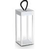 Ideal Lux ENYA LANTERNA PORTATILE LED 3000K 5W 300 Lm A BATTERIA CON DIMMER BIANCO