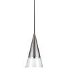 Ideal Lux CONO SOSPENSIONE 1 LUCE ATTACCO GU10 LAMPADINA INCLUSA 15CM NICKEL