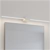 Ideal Lux ESSENCE SQUARE APPLIQUE A PARETE 12 W On-Off 1250 lm 3000 K BIANCO 75CM
