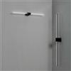 Ideal Lux ESSENCE SQUARE APPLIQUE A PARETE 12 W On-Off 1250 lm 3000 K NERO 75CM